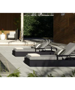 Alternative view of Tavira Lounger Modern Outdoor Chaise Lounge Chair for Patio, Poolside, or Garden Relaxation